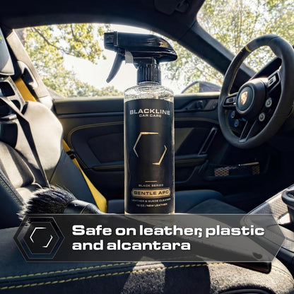 Blackline Car Care - Gentle APC - Streak free total Interior Cleaner and Protectant, Safe for Cars, Motorcycles & More. 16 fl oz leather upholstery cleaner - interior car fabric cleaner, GTL001