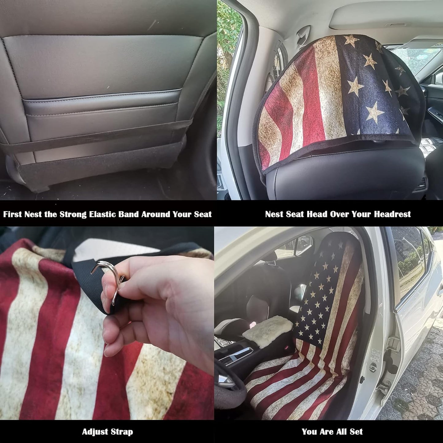 Car Seat Cover Protector Front Seats,for Gym Workout,Running,Swimming,Beach and Hiking,Waterproof Sweat Towel Bucket Seat Covers for Cars SUV Trucks (Black, 1Pcs)