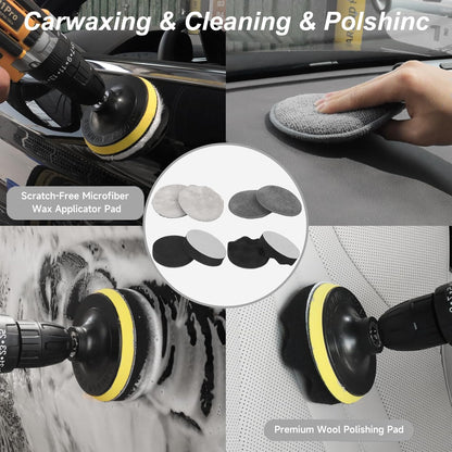 36Pcs Car Detailing Kit, Car Detailing Brush Set, Car Cleaning Kit, Auto Detailing Tools for Interior Exterior Wheels, Professional Car Wash Accessories with Windshield Cleaning Tool and Storage Box