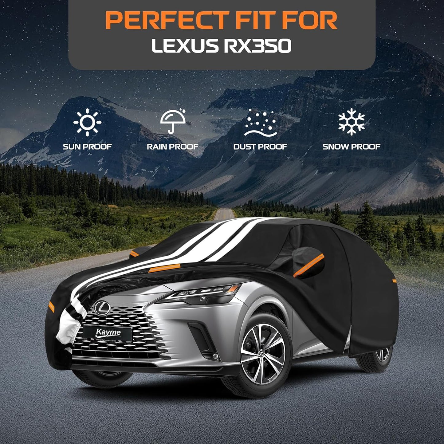 Kayme Heavy Duty Car Cover Custom Fit for BMW 3 Series 320i 325i 328i 330i 335i (1982-2026), Outdoor Full Exterior Cover with Tape and Towel, Rain Snow Sun UV Protection. - Colors A