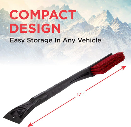 Mallory 532 26 Inch Snow Brush with Ice Scraper for Cars, Trucks, SUVs, RVs, and More (Colors May Vary)