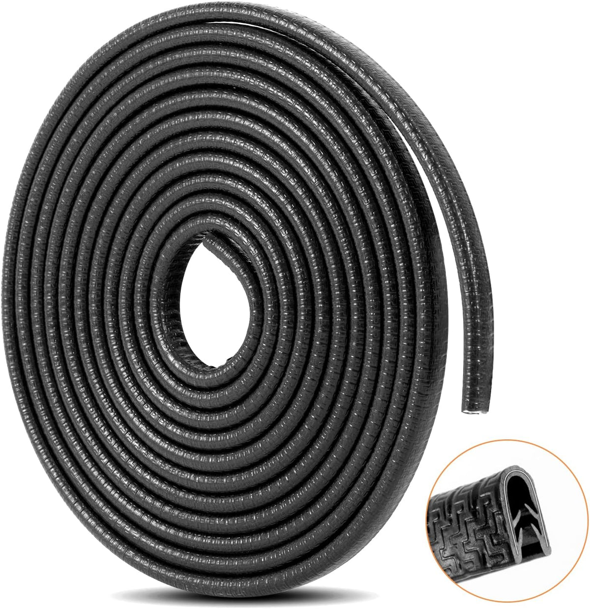Car Door Edge Guards 16Ft(5M) Automotive Door Entry Guard U Shape Car Door Trim Protector for Most Car