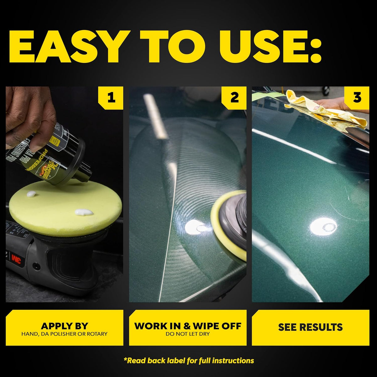 Meguiar's Professional Ultra Pro Speed Compound M11032 - Heavy Duty Compound - Pro Scratch Remover, Oxidation Remover, Heavy Swirl Mark Remover and Car Polish - Ideal for DA Polisher Use, 32 Oz