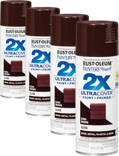 Rust-Oleum 334029 Painter's Touch 2X Ultra Cover Spray Paint, 12 oz, Gloss Clear - Colors B