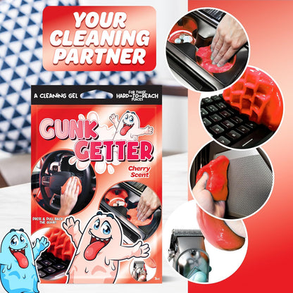 Car Cleaning Gel 12 Pack for Those Hard to Reach Places, Automotive Cup Holder Electronic Keyboard Office, Slime Gel Cleaner Dust Crumb Removal (Resealable Pouch, Blue, 3oz) 12 Pack