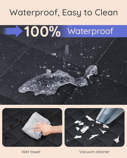SUV Cargo Liner Waterproof Scratch-Resistant for Dogs Pet Trunk Mat with Non-Slip Bumper Flap Protector Heavy-Duty Cover for Sedans SUV