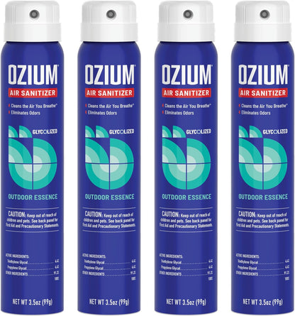 Ozium 3.5 Oz. Air Sanitizer & Odor Eliminator for Homes, Cars, Offices and More, Original Scent,(Pack of 2), clear