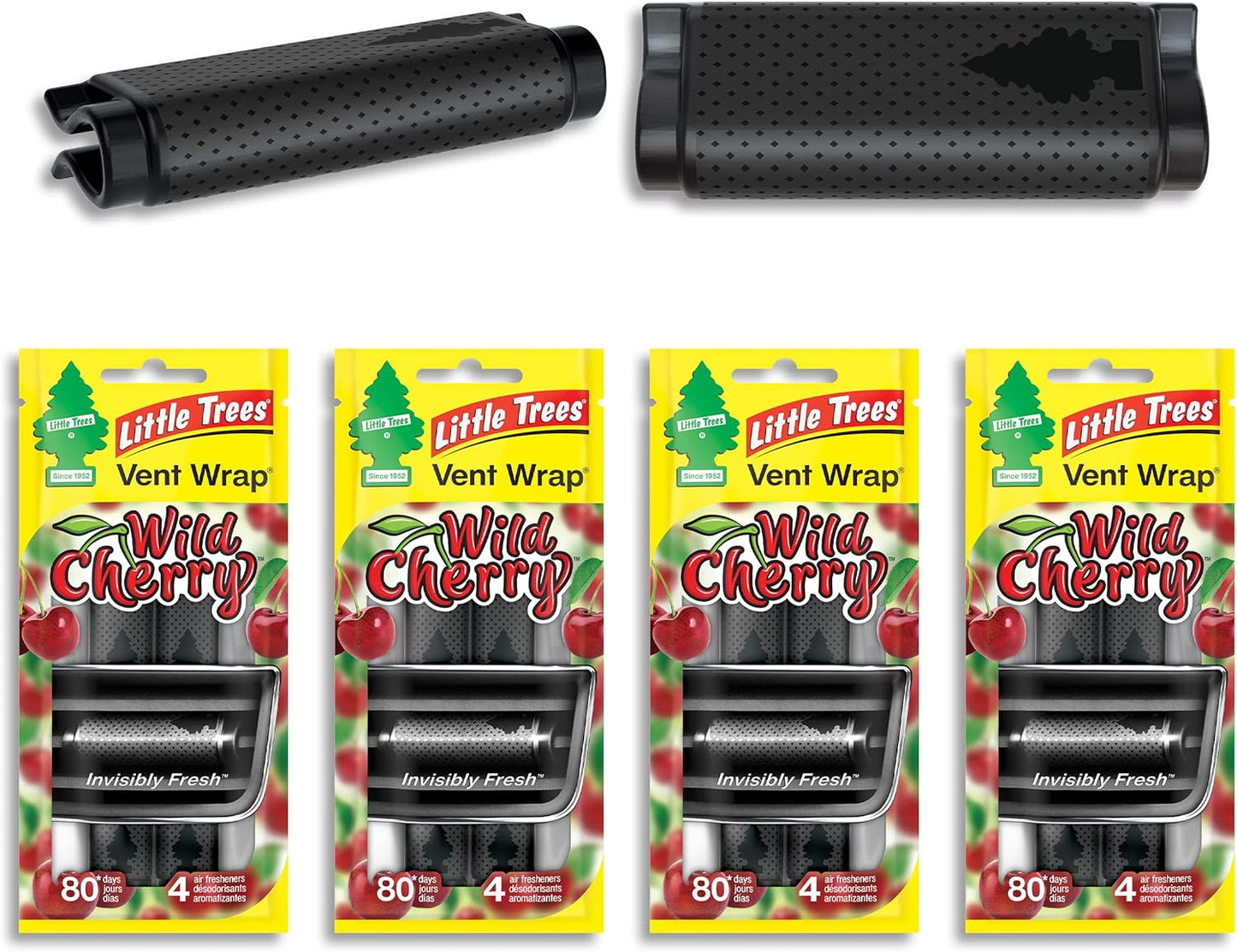 LITTLE TREES Car Air Freshener | Vent Wrap Provides Long Lasting Scent, Invisibly Fresh | New Car Scent, 16 Air Fresheners