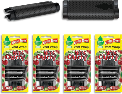 LITTLE TREES Car Air Freshener | Vent Wrap Provides Long Lasting Scent, Invisibly Fresh | New Car Scent, 16 Air Fresheners