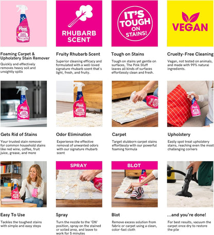 Stardrops - The Pink Stuff - The Miracle Foaming Carpet & Upholstery Stain Remover