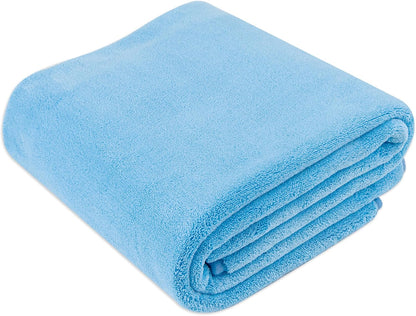 Amazon Basics Super Absorbent Microfiber Car Drying Towel, Streak-Free, Non-Abrasive, 36"L x 25"W, Gray