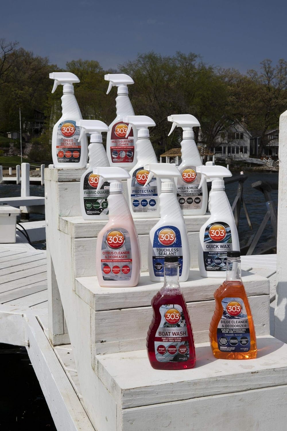 303 Products Marine Aerospace Protectant Spray, UV Protection for Boat Vinyl & Surfaces – Repels Dust, Dirt & Staining, Matte Finish, Restores Like-New Appearance, 32 oz