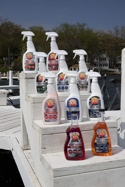 303 Products Marine Aerospace Protectant Spray, UV Protection for Boat Vinyl & Surfaces – Repels Dust, Dirt & Staining, Matte Finish, Restores Like-New Appearance, 32 oz