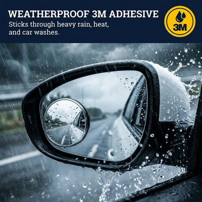 Blind Spot Mirror 2 Pack, 2 Inch Round HD Glass Convex Mirror for Car, Wide Angle Side Rearview, Waterproof 3M Adhesive, Easy Installation for Cars SUV and Trucks - Performore