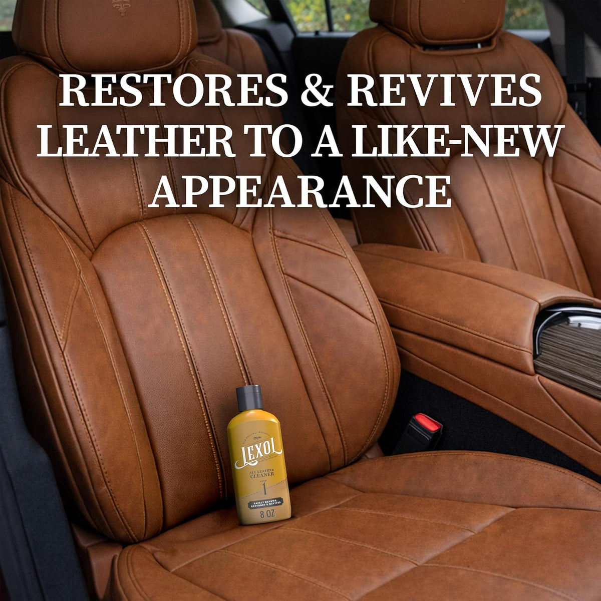 Lexol All Leather Conditioner for Car Seats and Interiors, Couches and Furniture, Shoes and Boots, Bags and Jackets, Baseball Gloves, Horse Saddles, 8oz