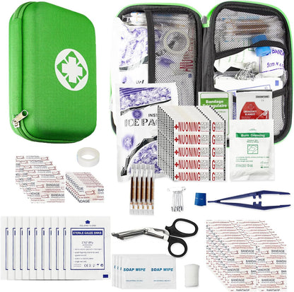 Car First Aid Kits 275Pcs Survival Gear Home Travel Size Small Emergency Kit Tactical Hiking EVA Camping Essentials Backpack Sports Office Boat Urgent Accident