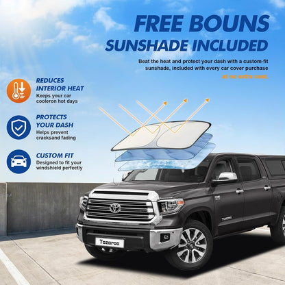 Car Cover Waterproof All-Weather,Heavy-Duty Outdoor Full Exterior Automobiles Sedan/Coupe (Length 186-193 inch) with Windshield Sun Shade Universal Fit Toyota Camry, Tesla Model 3, Accord etc
