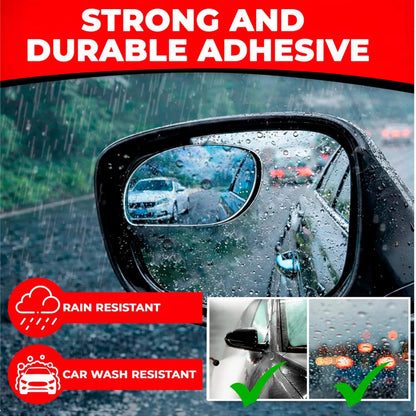 Blind Spot Convex Car Mirror - Rearview Accessories for Car Interior - Automotive Blindspot Mirrors for Larger Image and Improved Traffic Safety (2-Pack)
