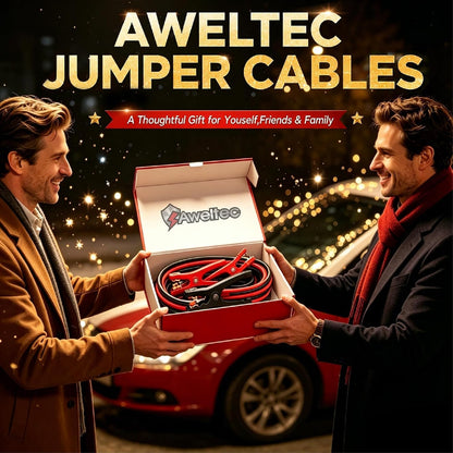 Jumper Cables for Car,8 Gauge 12 Feet Heavy Duty Booster Cable,Quick Connect Automotive Wires with Alligator Clamps,Carrying Bag for Cars Trucks
