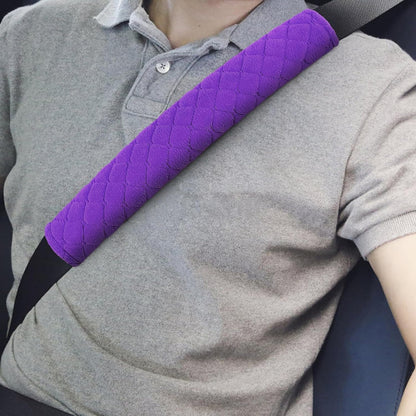 surpassme Car Seat Belt Pads Cover, 2 Pack Seat Belt Shoulder Strap Covers Protector to Release Stress to Your Neck and Shoulder for a Safety Driving (Pink)
