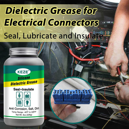 Keze Dielectric Grease for Electrical Connectors Automotive Marine Tune Up Dialectical Grease Spark Plug Boot Battery Terminal Electric Grasa Corrosion Salt Dirt Inhibitor, 1 Oz-1 Pack