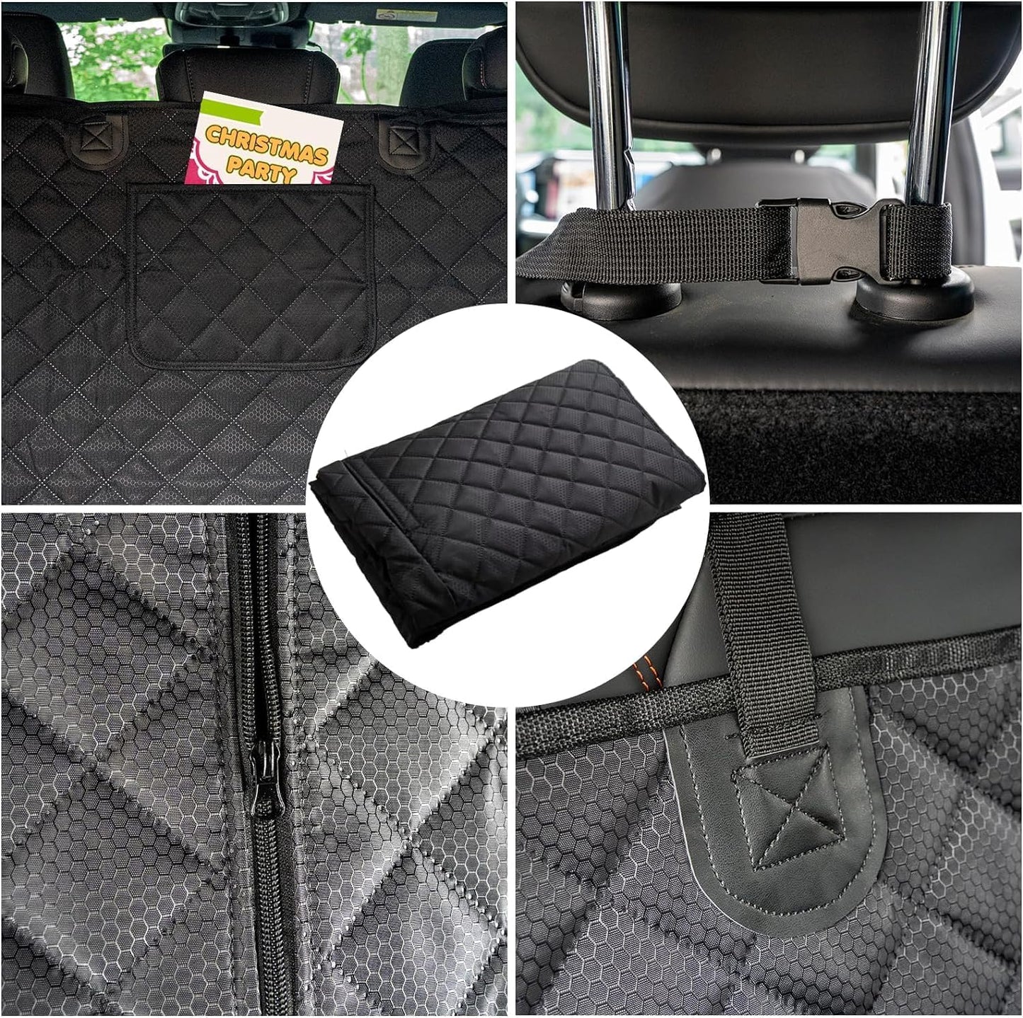 SUV Cargo Liner for Dog Car Seat Cover Waterproof Pet Cargo Cover Nonslip Dog Seat Cover with Bumper Flap Protector for SUV Trunk Sedans Vans（70L”*40W“）