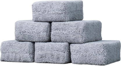 Chemical Guys Foam Applicator Pads for Cars Gray Dressing and Wax Applicators for Car Detailing Interior and Exterior Use, 4 x 3 x 1.5 Inch - 6 Pack