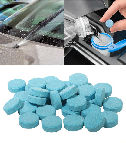 Unifizz 50PCS Windshield Washer Fluid Concentrate - Powerful Cleaning Performance, Dissolves Thoroughly - Car Accessories Wiper Fluid - Fit for Car Window Glass