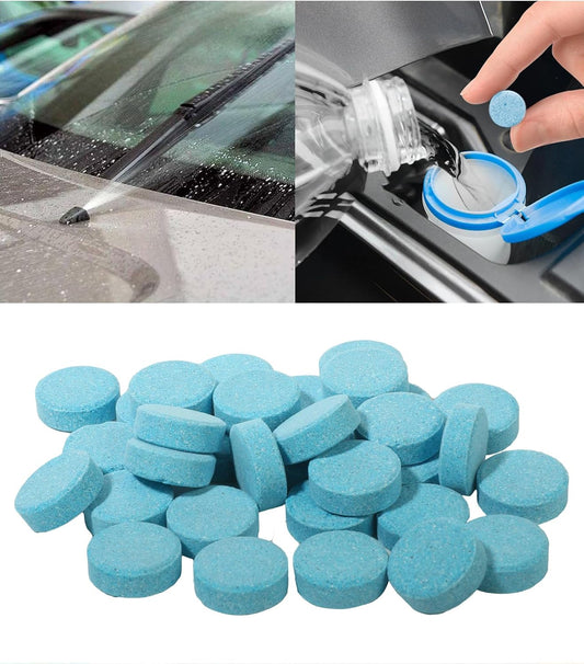 Unifizz 50PCS Windshield Washer Fluid Concentrate - Powerful Cleaning Performance, Dissolves Thoroughly - Car Accessories Wiper Fluid - Fit for Car Window Glass