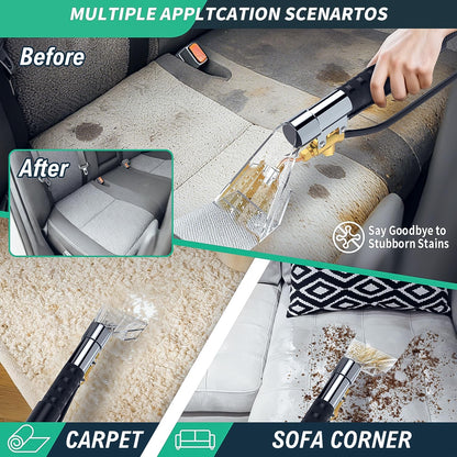 Shop Vac Extractor Kit,Spray Aspirating of Wet Vacuum Hose Extractor Kit,with 50FT Waterline Convert the Universal Shop Vacuum,Into A Professional Auto Carpet Cleaner Machine,for Household,Car,Textile
