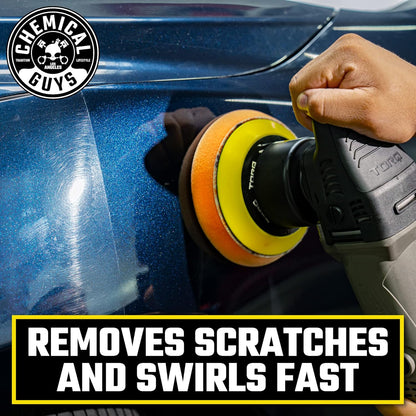 Chemical Guys TORQX Random Orbital Polisher, Pads, Polishes, and Compounds Kit - Car Polishing Kit Safe for Trucks, SUVs, Motorcycles, and More, 700W Motor, 8mm Orbit, 9-Piece Set