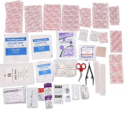 DMI First Aid Kit, Mini 20 Piece Kit, Small and Compact All Purpose Use for Minor Cuts and Scrapes, Durable Water Resistant Case, Convenient and Portable, White, 1 Count