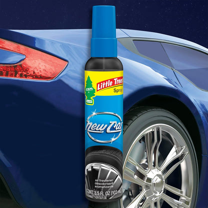 LITTLE TREES Car Air Freshener | Spray Provides a Long-Lasting Scent for Auto or Home | On-the-go Freshness | Black Ice, 6 Air Fresheners
