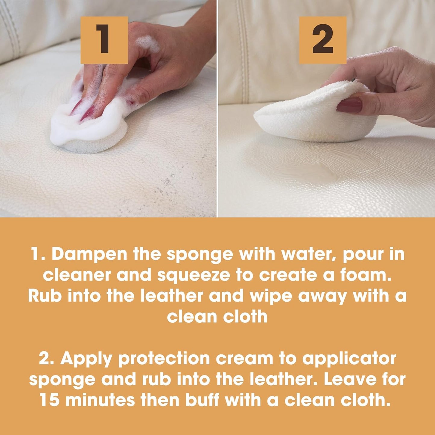 Furniture Clinic Leather Cleaning Wipes | 80 Count | 4-in-1 Clean, Nourish, Condition, & Restore Leather & Vinyl Furniture, Handbags, Jackets, Car Seats, Interiors & More | Residue & Streak-Free