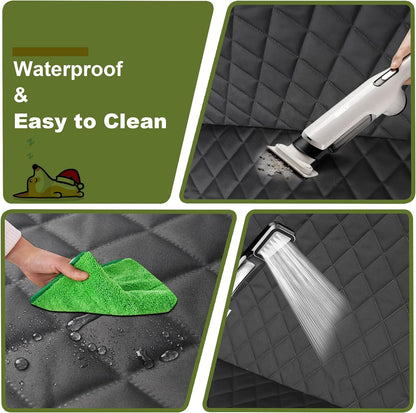 Femuar 2 Packs Car Front Seat Cover for Dogs, Waterproof Pet Car Seat Protector, Nonslip Scratch-Proof Dog Seat Cover for Cars, Trucks & SUVs