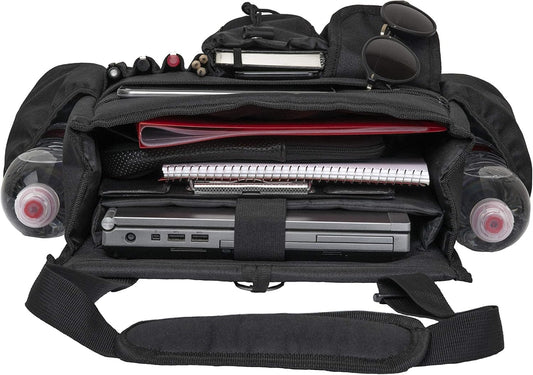 Tidify Car Front Seat Organizer [2025 UPDATED] with Dedicated Tablet and Laptop Storage Stabilizing Side Straps Soft Adjustable Shoulder Strap and Hardened Buckles Your Office Away from Office.
