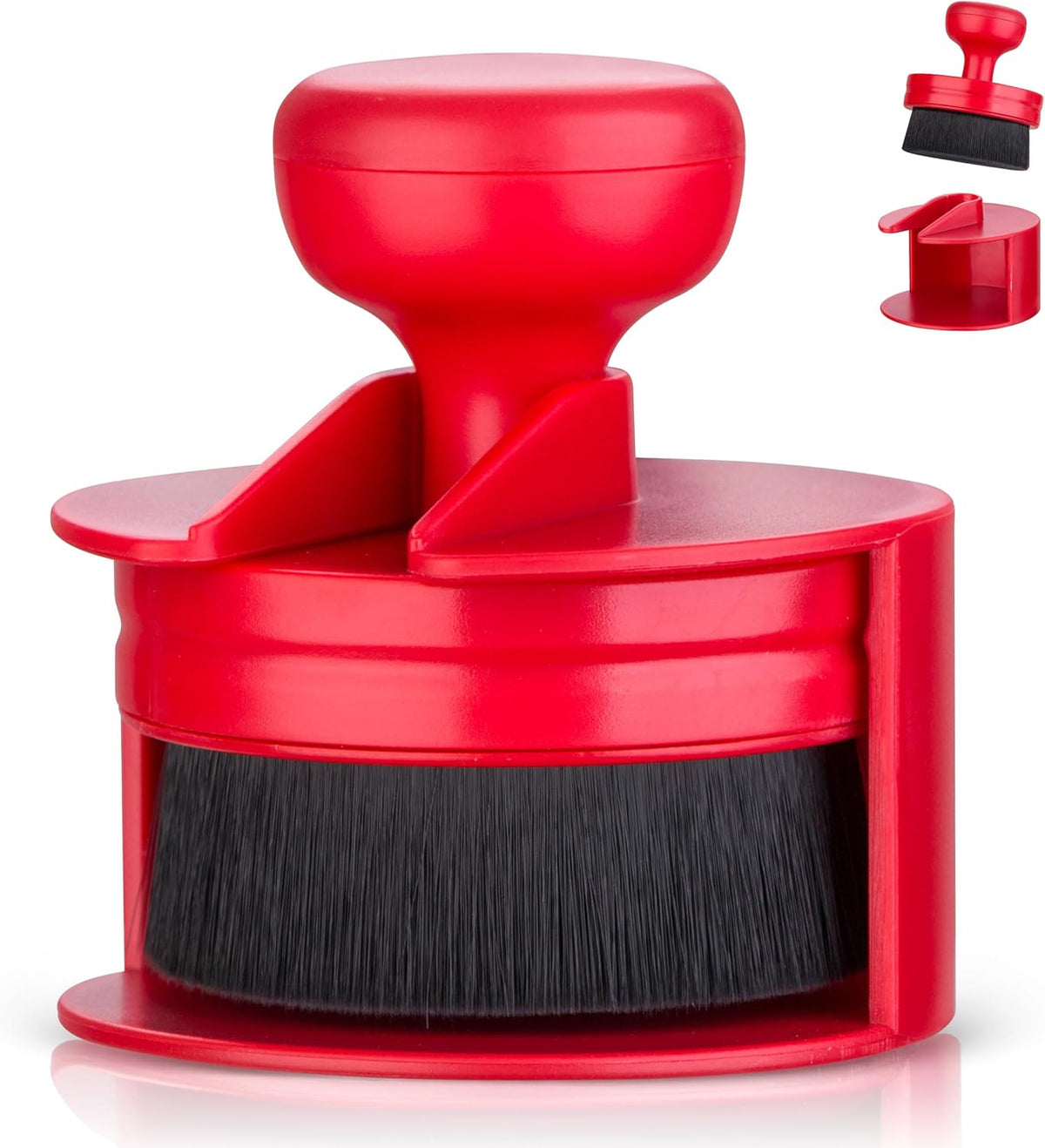 BABYSHEEP Car Tire Shine Applicator,Vegan Tire Shine Brush with Stand for Auto Detailing Cleaning Service (Black)