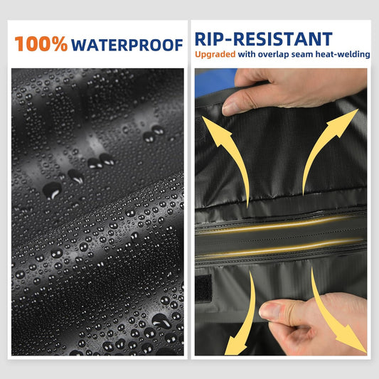 Asinking Car Rooftop Cargo Carrier Bag, 100% Waterproof Non-Rip 20 Cubic Feet Car Roof Bag for All Vehicles with/Without Rack, Includes Non-Slip Mat, Luggage Lock, 4 Door Hooks, Storage Bag