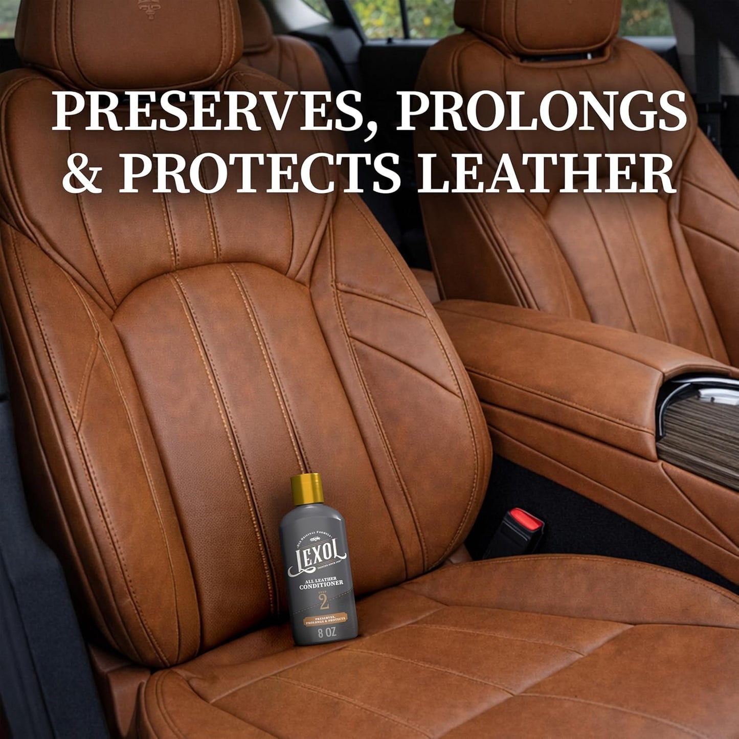 Lexol All Leather Conditioner for Car Seats and Interiors, Couches and Furniture, Shoes and Boots, Bags and Jackets, Baseball Gloves, Horse Saddles, 8oz