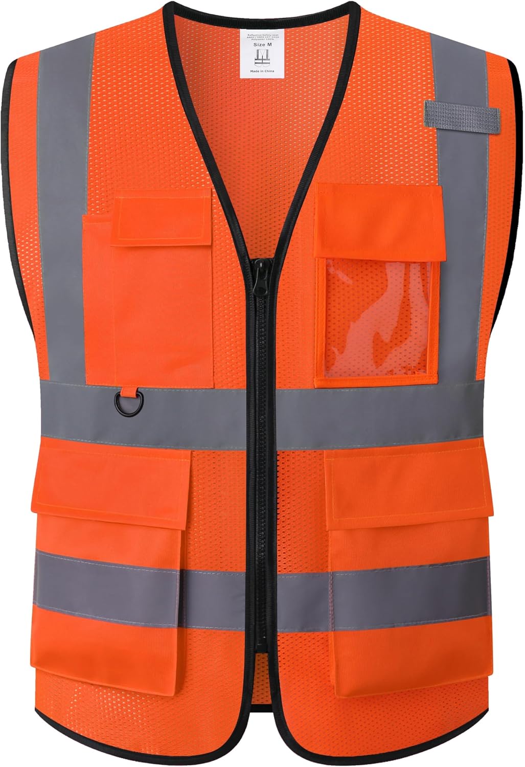 Safety Vest for Men Women Hi Vis Vest with Pockets Mesh High Visibility Vests Meets ANSI/ISEA Standards