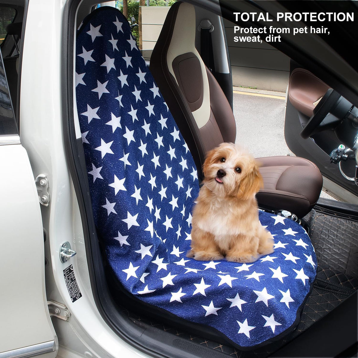 Waterproof Sweating Car Seat Cover for Post Gym Workout, Running, Swimming, Beach and Hiking, Universal Fit Non-Slip Towel Bucket Seat Protector for Cars SUV Trucks, Machine Washable (Grey)