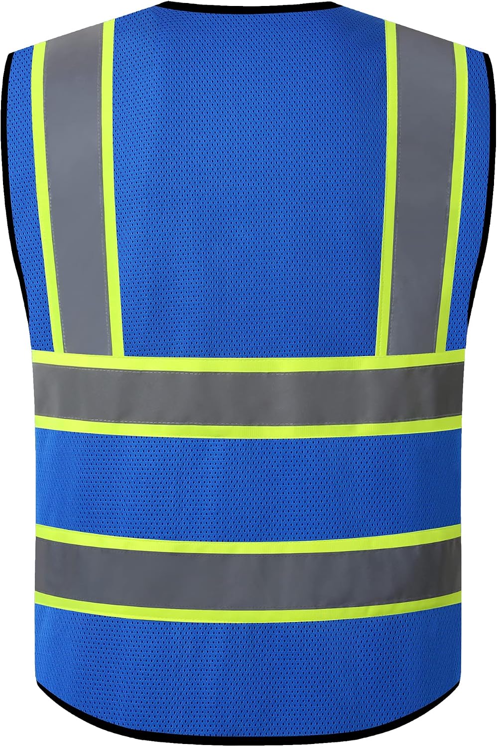 Reflective High Visibility Safety Vest for Men Women with Pockets Zipper Front Meets ANSI/ISEA Standards