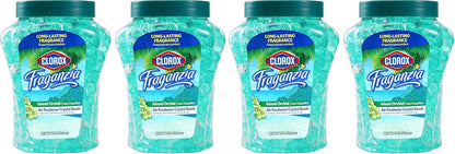Clorox Fraganzia Crystal Beads Air Freshener, Long Lasting Room Deodorizer and Odor Eliminator Gel Beads to Freshen Home, Car, or Office, Fresh Ocean Breeze Scent, 12 Fl Oz