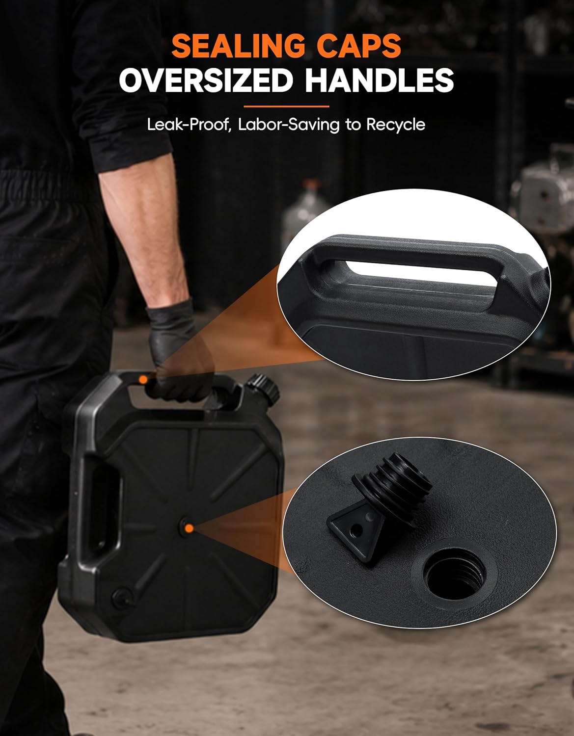 TCT-MOTORPARTS 10 Quart ABS Oil Drain Pan w/Spout Low Profile Fit for Harley Road King Electra Street Road Glide Ultra Limited Dyna Freewheeler CVO Tri Glide Heritage Softail Fat Bob