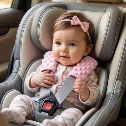 Pro Goleem Car Seat Strap Covers for Babies Soft Car Seat Strap Shoulder Pads for All Car Seats, Stroller, Pushcar, Black