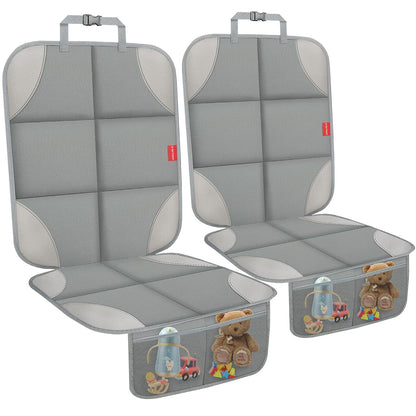 Car Seat Protector for Child Car Seat, 600D Fabric Safe Car Seat Cover with Upgraded Non-Slip Backing, Waterproof Seat Protector Under Baby Car Seat with Thick Padding for Car Back Front Seat