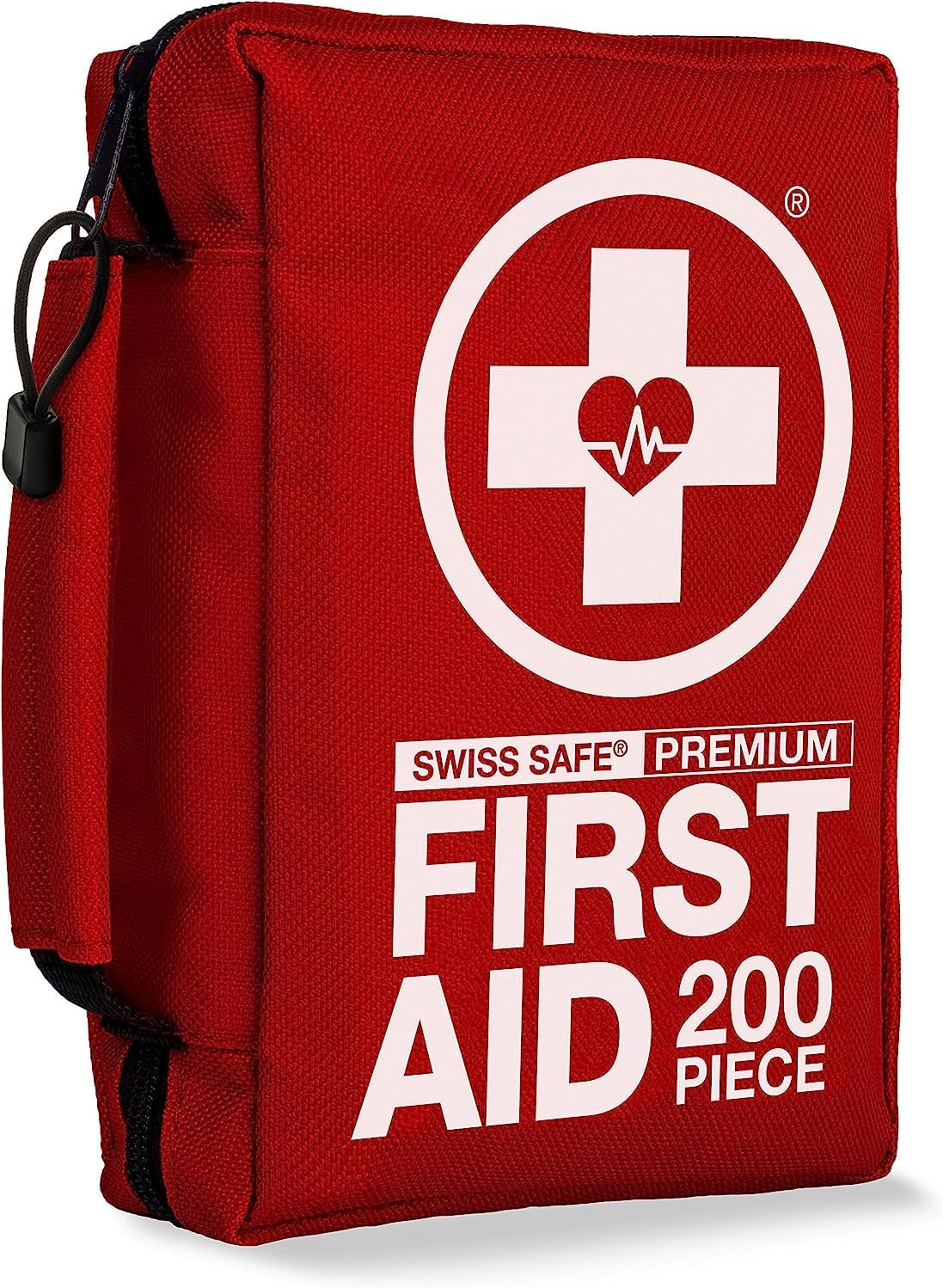 Swiss Safe 2-in-1 First Aid Kit for Car, Travel and Home, 348 Pieces, Large Hardcase with Bonus Mini Kit for Medical Emergency, Survival and Camping