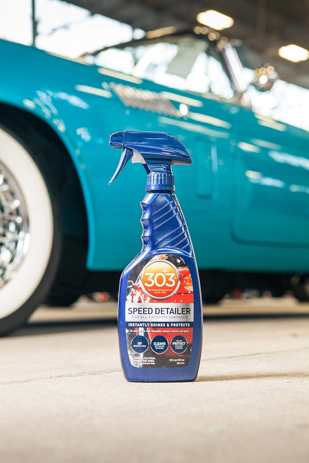 303 Products Speed Detailer - For All Exterior Automotive Surfaces - Instantly Shines And Protects Paint - Cleans Between Washes - UV Protection, 16 fl. oz. (30216CSR) Packaging May Vary