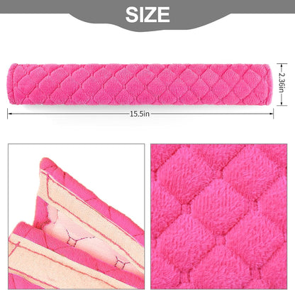 surpassme Car Seat Belt Pads Cover, 2 Pack Seat Belt Shoulder Strap Covers Protector to Release Stress to Your Neck and Shoulder for a Safety Driving (Pink)