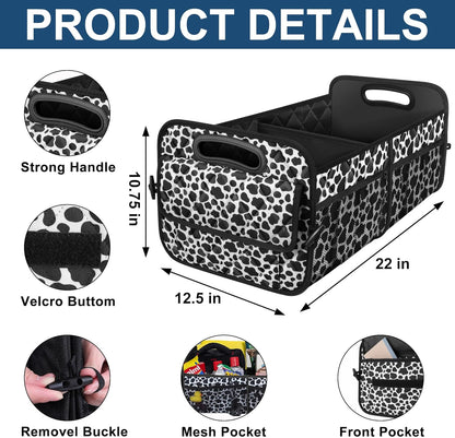 Deosk Car Trunk Organizer for SUV, Car Organizers and Storage with Reinforced Handles, Car Accessories for Women/Men 50LWaterproof Polyester Trunk Organizer, Black